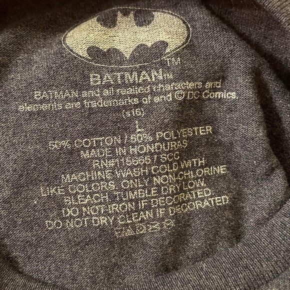 Batman American Flag T-Shirt Men's Large DC Comics 2010s Vintage Distressed USA - Picture 4 of 4